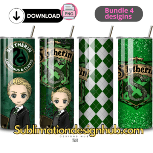 Harry Potter Slytherin 20oz tumbler download, digital design, Sublimation png,  wrap | Digital File