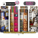 Harry Potter Books 20oz tumbler download, digital design, Sublimation png,  wrap | Digital File Bundle