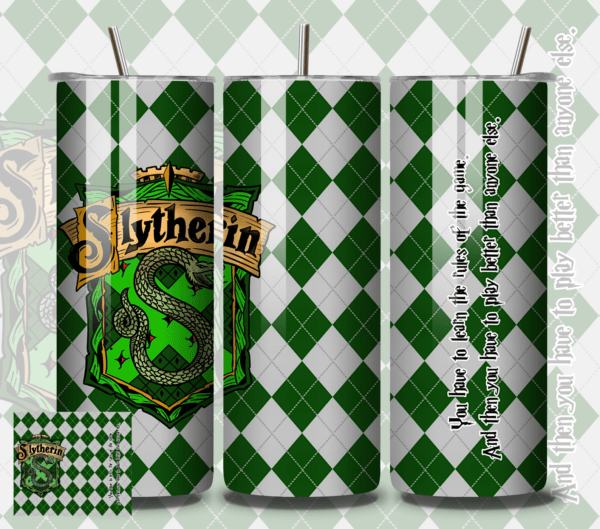 Harry Potter Slytherin 20oz tumbler download, digital design, Sublimation png,  wrap | Digital File