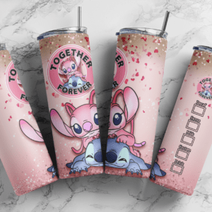 Stitch Together Forever 20oz Tumbler, digital design, Valentines Day Sublimation design, tumbler png, 20oz Skinny tumbler wrap | Digital File | Sublimation Design |PNG