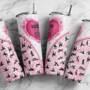 You’re my favourite cardio workout 20 oz tumbler download, digital design, Valentines Sublimation design, tumbler png, 20oz Skinny tumbler wrap | Digital File | Sublimation Design |PNG