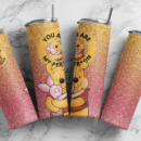 Winnie the Pooh and Piglet 20oz Tumbler, digital design, Valentines Day Sublimation design, tumbler png, 20oz Skinny tumbler wrap | Digital File | Sublimation Design |PNG