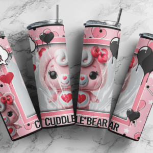Care bear funko Pop Cuddle Bear 20oz Skinny Tumbler digital download sublimation Design | Sublimation Digital Download | PNG 20oz wrap