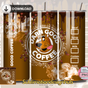 Scooby doo Coffee 20 oz tumbler download, digital design, Sublimation design | Digital File | PNG